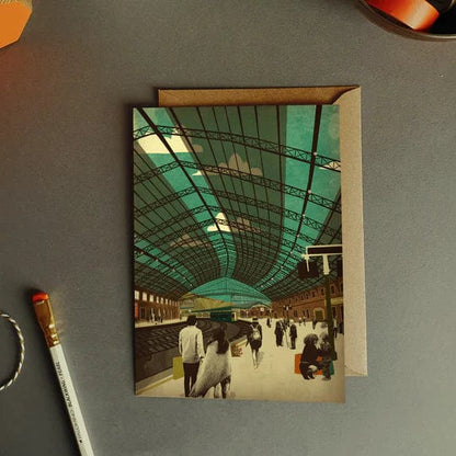 Greetings Card Temple Meads Train Station Greeting Card Bristol Scenes Greetings Card (various designs) homeware shops bristol gift shops bristol Emy Lou Holmes