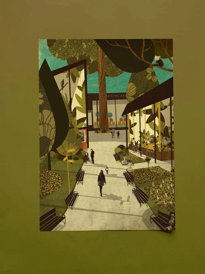 Print Bristol Zoo Gardens A3 Print Bristol Scenes A3 Print (various designs) homeware shops bristol gift shops bristol Emy Lou Holmes
