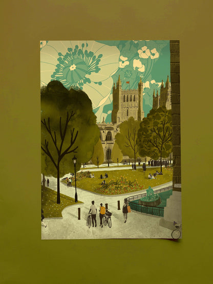 Print College Green A3 Print Bristol Scenes A3 Print (various designs) homeware shops bristol gift shops bristol Emy Lou Holmes