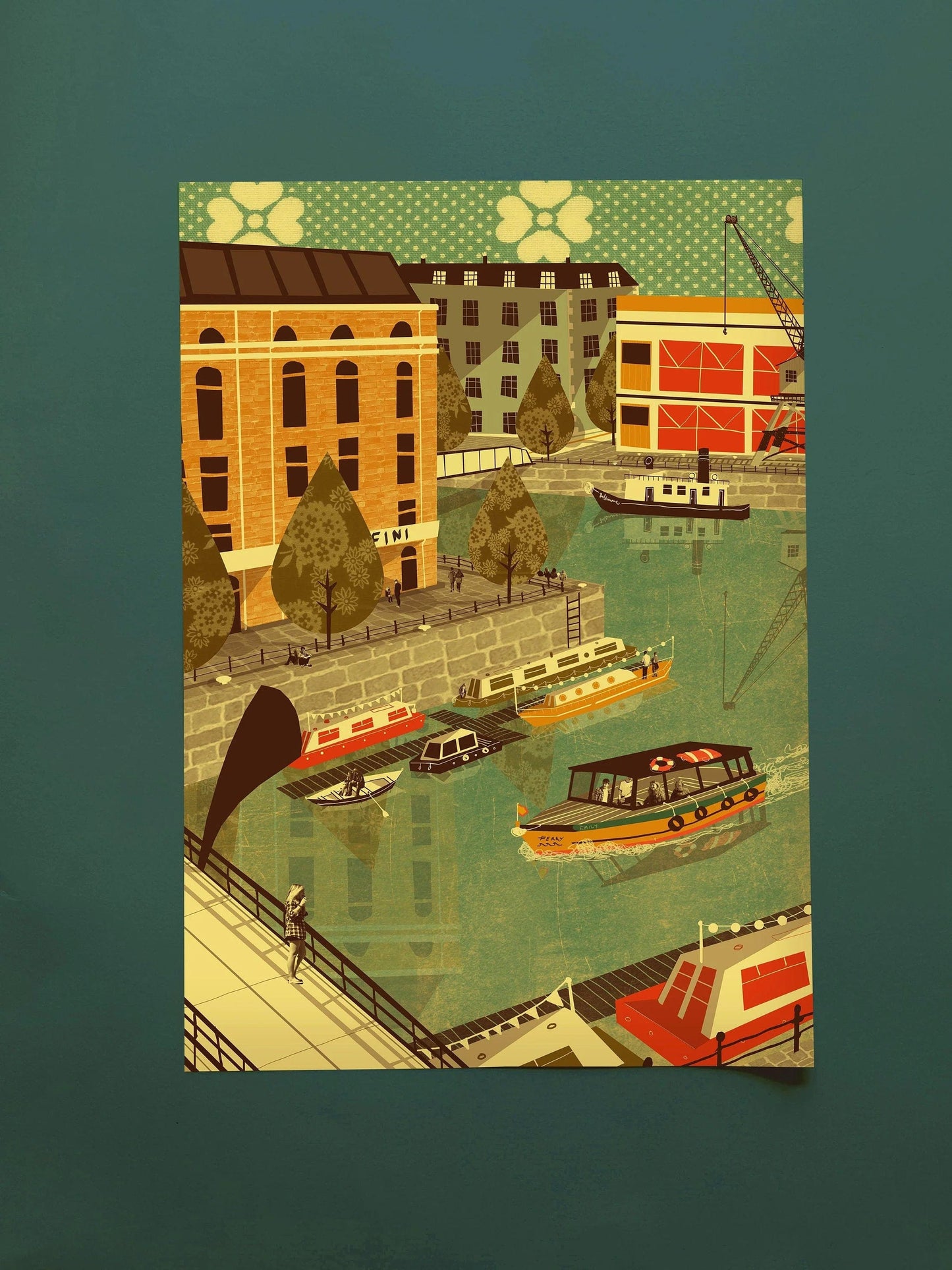 Print Harbourside A3 Print Bristol Scenes A3 Print (various designs) homeware shops bristol gift shops bristol Emy Lou Holmes
