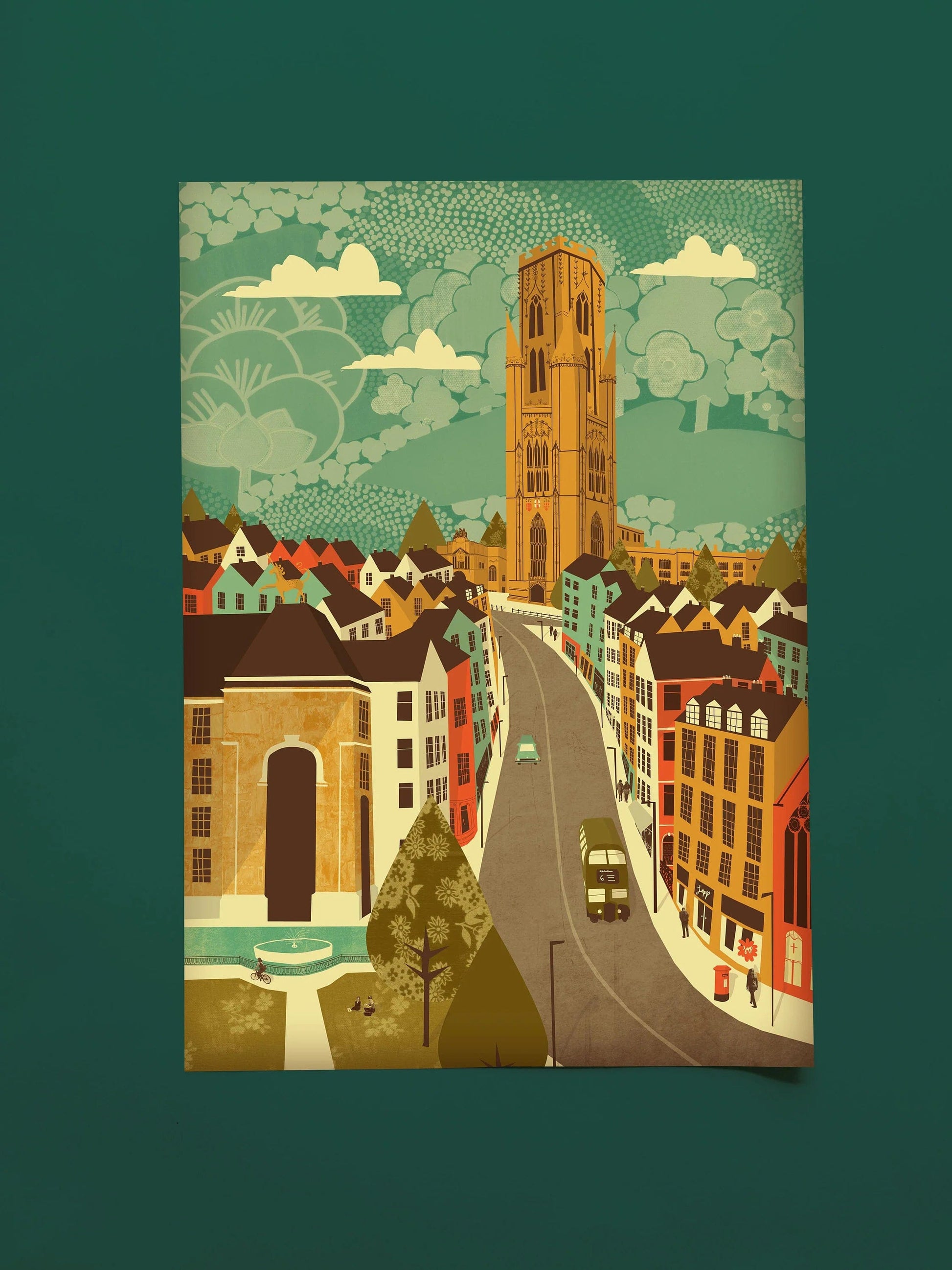 Print Park Street A3 Print Bristol Scenes A3 Print (various designs) homeware shops bristol gift shops bristol Emy Lou Holmes