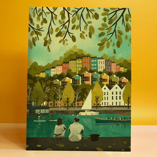 Print Rainbow Houses A3 Print Bristol Scenes A3 Print (various designs) homeware shops bristol gift shops bristol Emy Lou Holmes