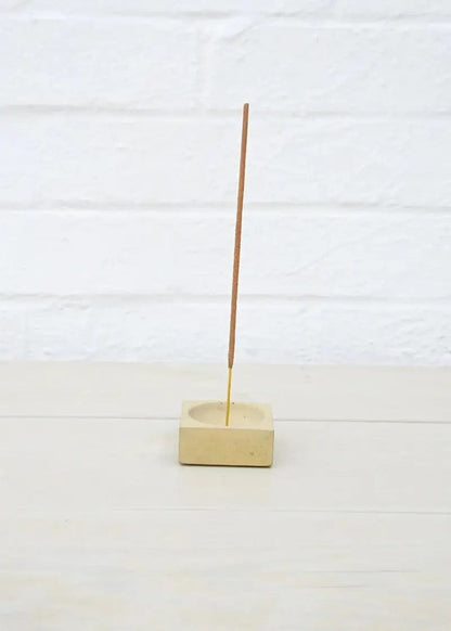 Incense Holder Coastline Yellow Concrete Incense Holder homeware shops bristol gift shops bristol Fern