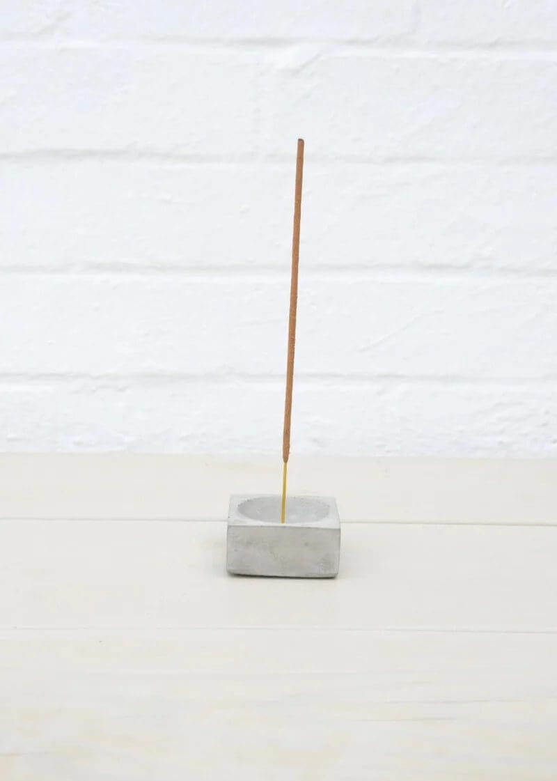 Incense Holder Natural Concrete Concrete Incense Holder homeware shops bristol gift shops bristol Fern
