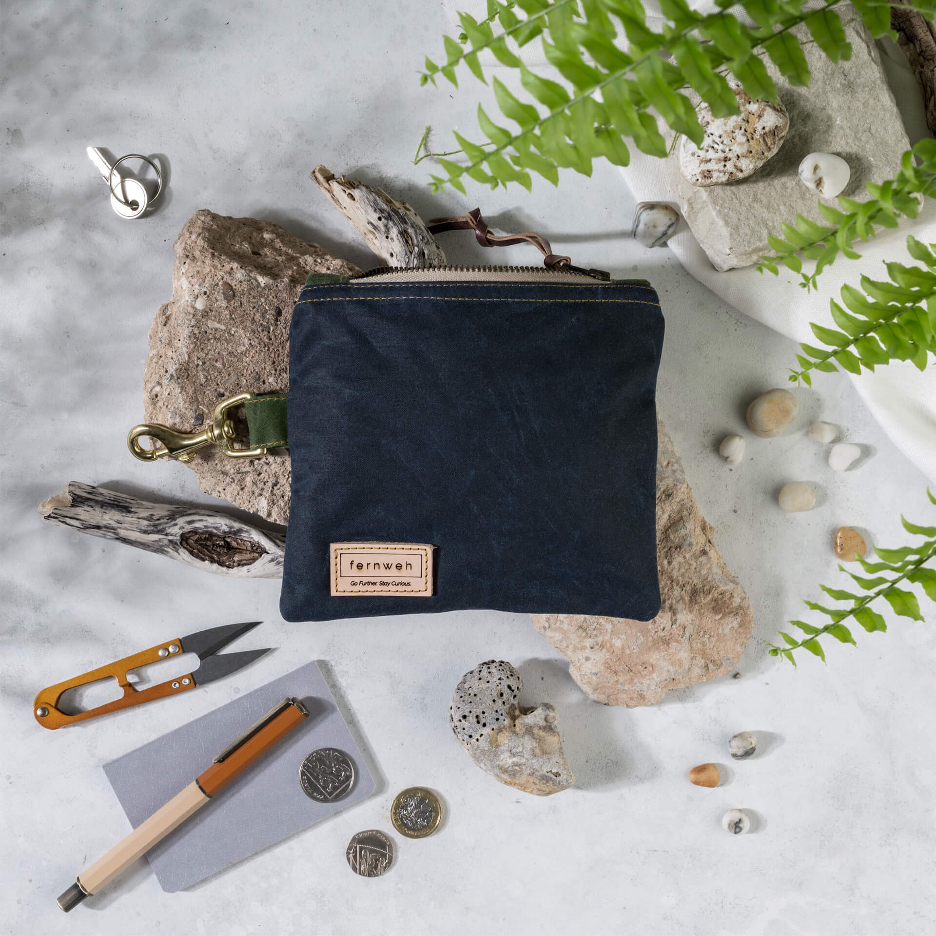 Purse / Wallet Storm Lochan -  Waxed Canvas Multi-Use Pouch (various colours) homeware shops bristol gift shops bristol Fernweh