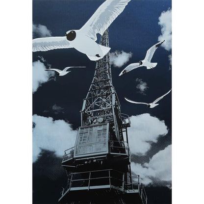 Prints Harbour Gulls Screen Print (Three Varieties) homeware shops bristol gift shops bristol Fiona Hamilton