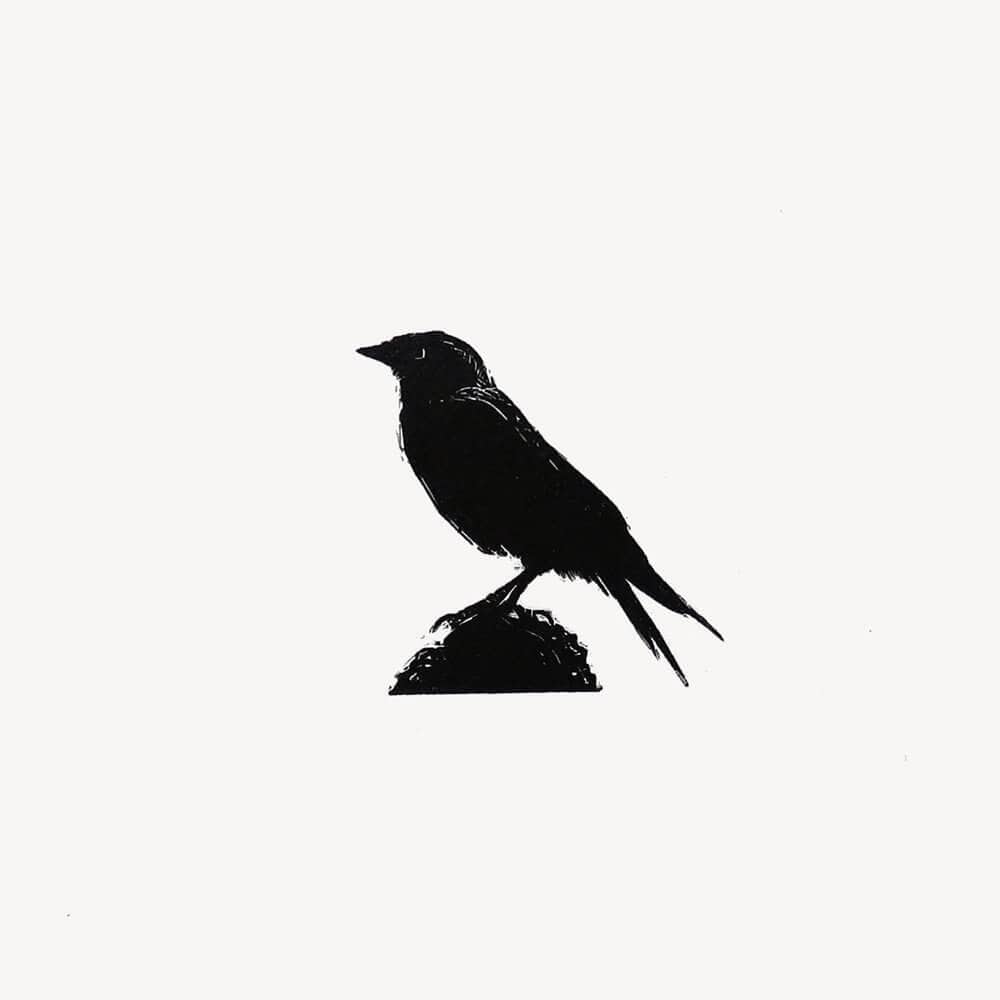 Prints Jackdaw British Birds Wood Engraving - Various Birds homeware shops bristol gift shops bristol Fiona Hamilton