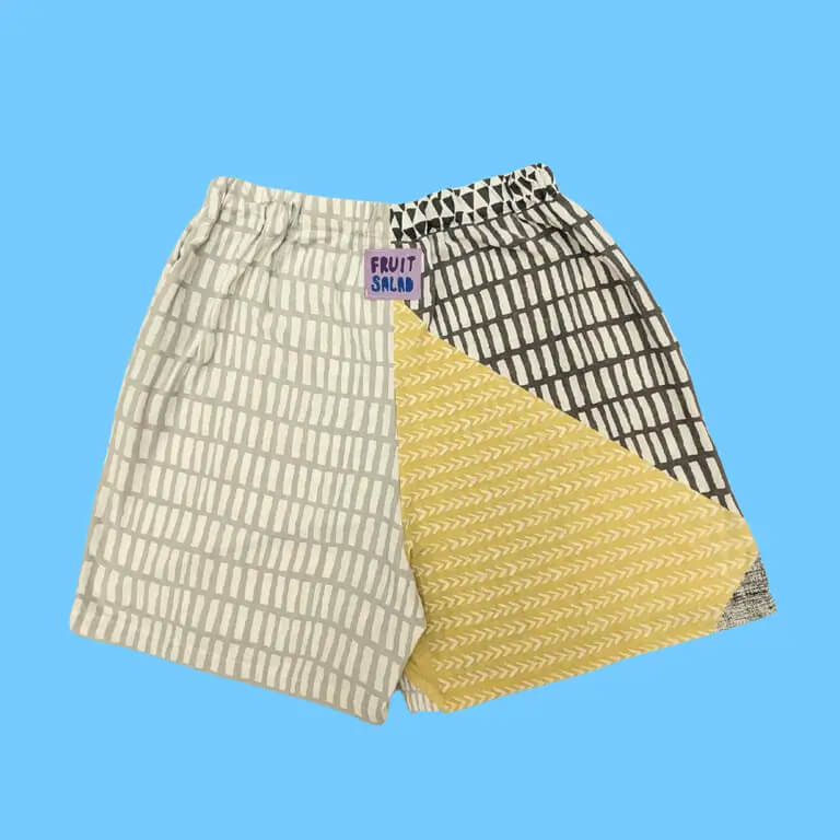 Reworked Shorts Large Reworked Shorts- Geo Fizz homeware shops bristol gift shops bristol Fruit Salad
