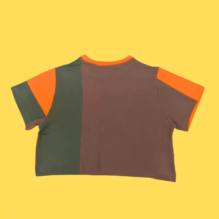 Sustainable T-shirt Medium Sustainable Crop T-shirt- Autumn Leaves homeware shops bristol gift shops bristol Fruit Salad