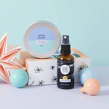 Haircare Set Lovely Long Hair Care - Hair Perfume & Treatment Conditioner (various scents) homeware shops bristol gift shops bristol Hairy Jayne
