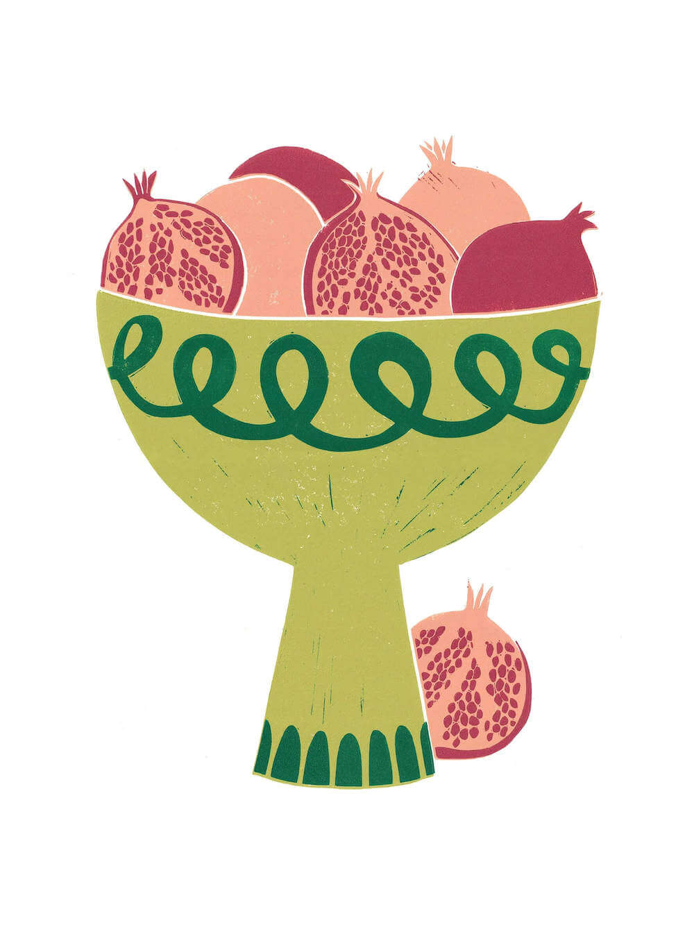 Pomegranate Print Pomegranates A3 Giclee Print homeware shops bristol gift shops bristol Harriet Popham