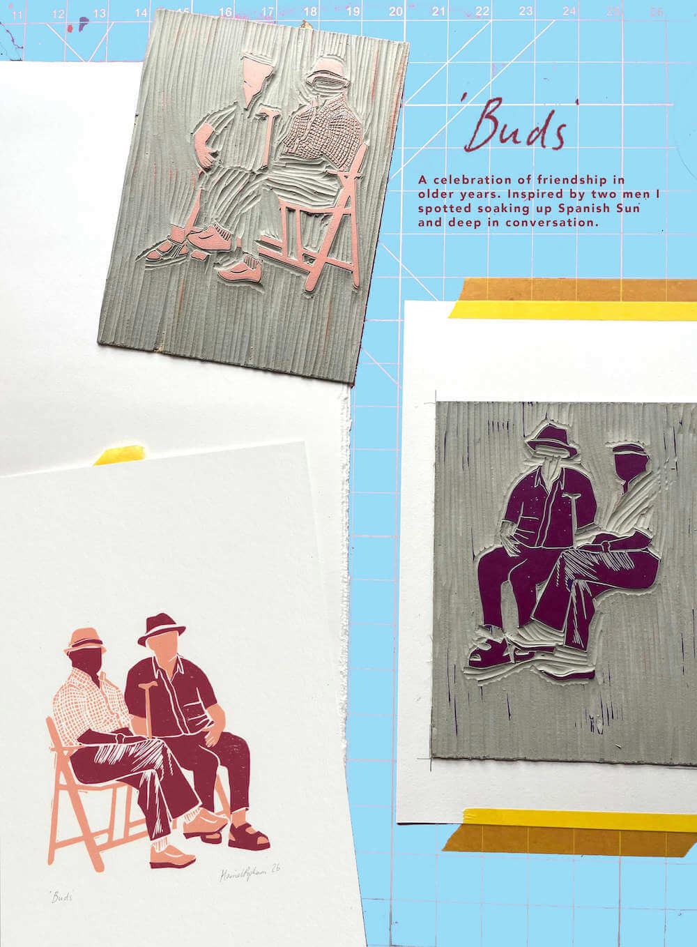 Prints Buds A4 Giclee Print homeware shops bristol gift shops bristol Harriet Popham