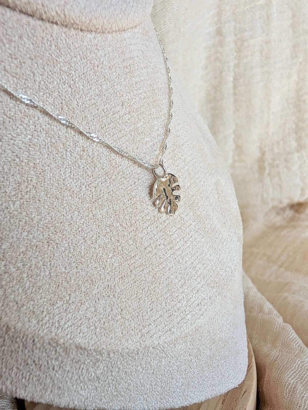 Silver Necklace 'Monstera Necklace'- Silver Necklace homeware shops bristol gift shops bristol Honey Coast Studio