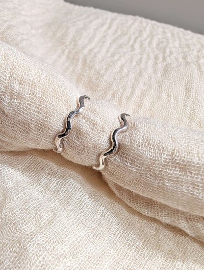 Silver Wave Ring 'Chunky Wave Ring' - Silver Ring (various sizes) homeware shops bristol gift shops bristol Honey Coast Studio