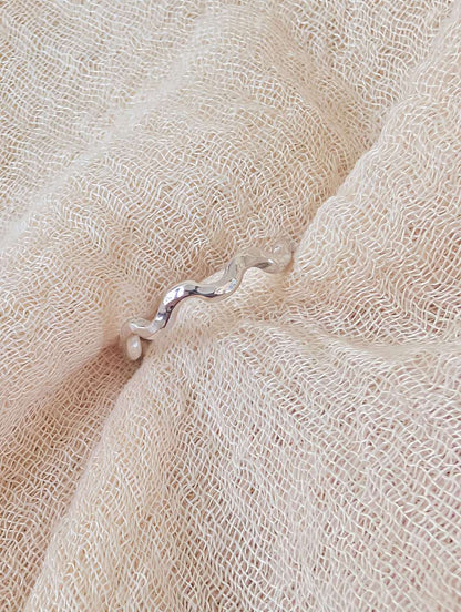 Silver Wave Ring 'Chunky Wave Ring' - Silver Ring (various sizes) homeware shops bristol gift shops bristol Honey Coast Studio