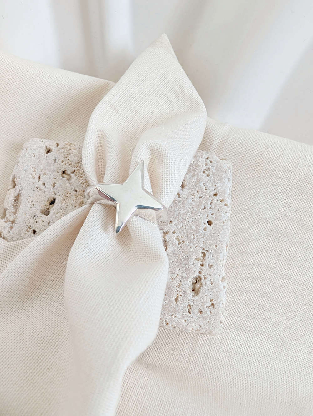 Star Silver Ring ‘Star Signet Ring’ - Silver Ring (various sizes) homeware shops bristol gift shops bristol Honey Coast Studio