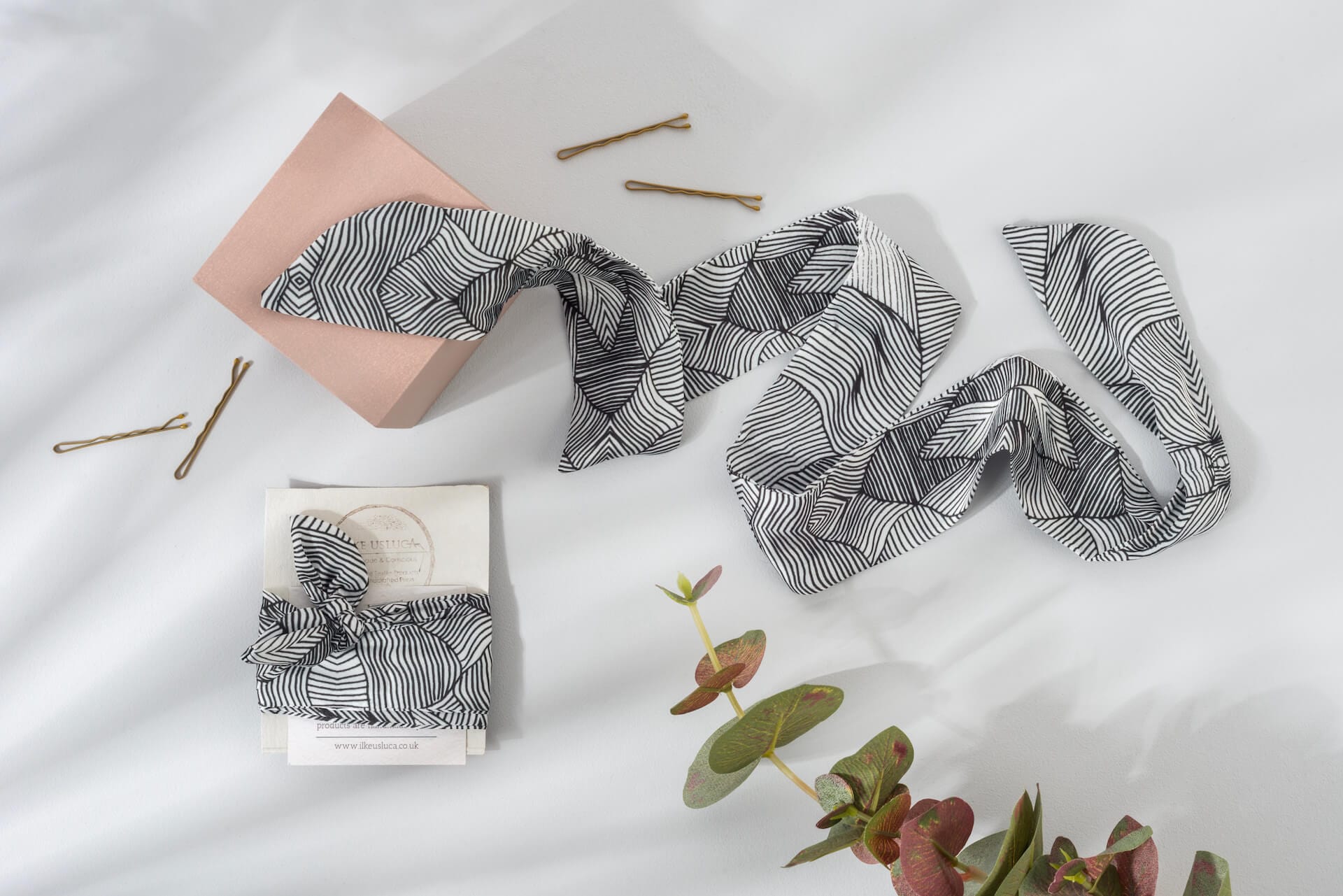 Head Scarf Head Scarf in 'Illusion' Print homeware shops bristol gift shops bristol Ilke Usluca Design