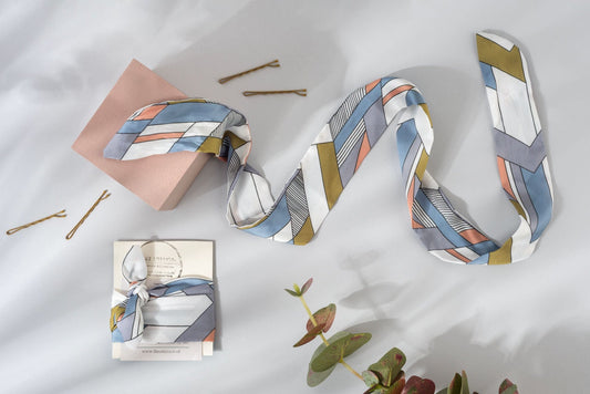 Head Scarf Head Scarf in 'Sky' Print homeware shops bristol gift shops bristol Ilke Usluca Design