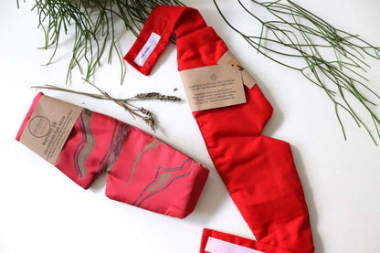 Sleep Mask Sleep Mask (Reversible) Bamboo Silk 'Coral' homeware shops bristol gift shops bristol Ilke Usluca Design