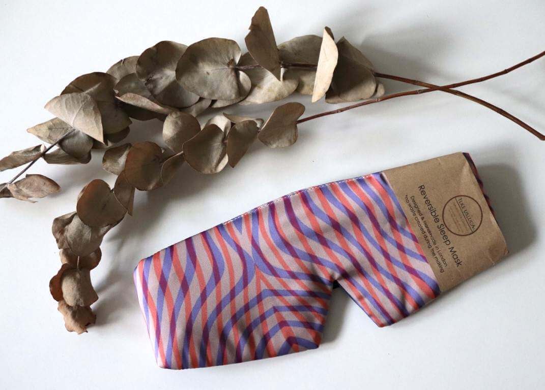 Sleep Mask Sleep Mask (Reversible) Bamboo Silk 'Cotton Candy homeware shops bristol gift shops bristol Ilke Usluca Design