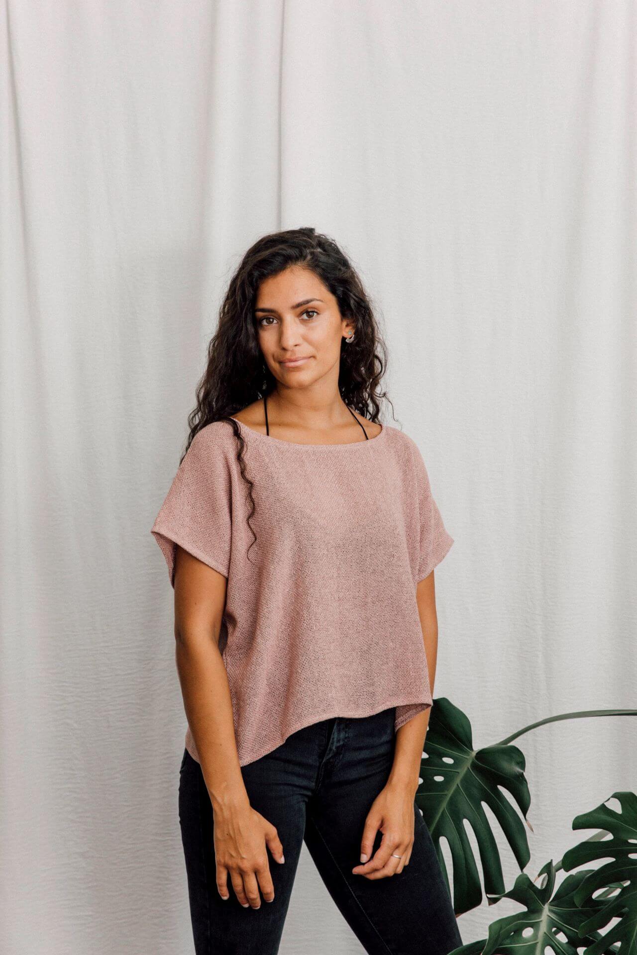 Clothing Dusty Pink Everyday Boxy Tops (various colours) homeware shops bristol gift shops bristol Inka Free