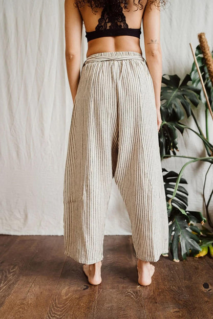 Trousers Inka Harem Trousers - Striped Blue & white - UK 8-14 homeware shops bristol gift shops bristol Inka Free