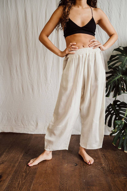 Trousers Inka Harem Trousers - White - UK 8-14 homeware shops bristol gift shops bristol Inka Free