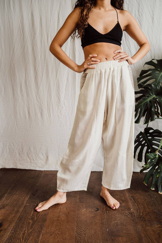 Trousers Inka Harem Trousers - White - UK 8-14 homeware shops bristol gift shops bristol Inka Free