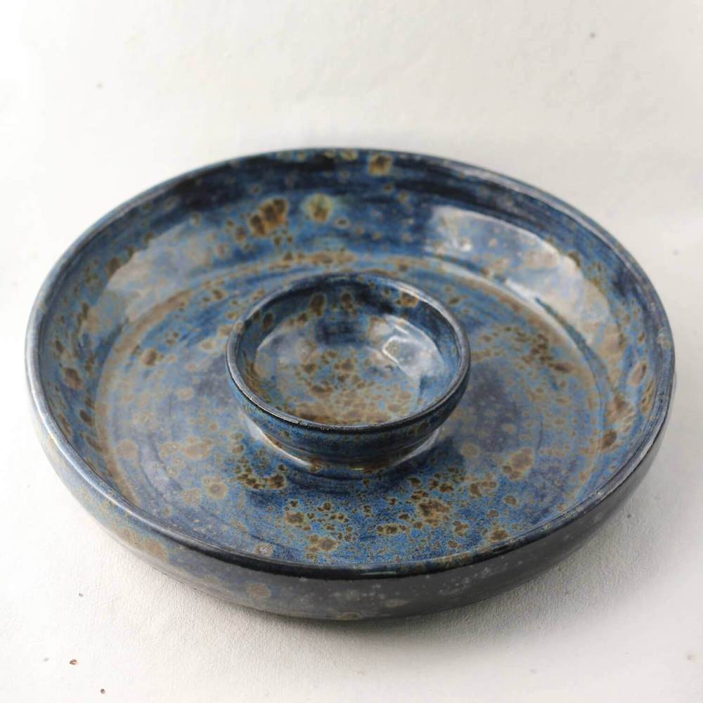 Ceramic Dish Rockpool Chip and Dip Snack Dish homeware shops bristol gift shops bristol Jen Makes Pots