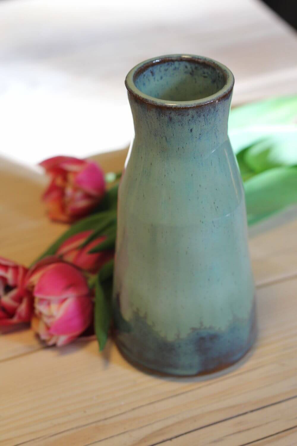 Handthrown Vase Forest Gloaming Handthrown Stoneware Landscape Vase homeware shops bristol gift shops bristol Jen Makes Pots