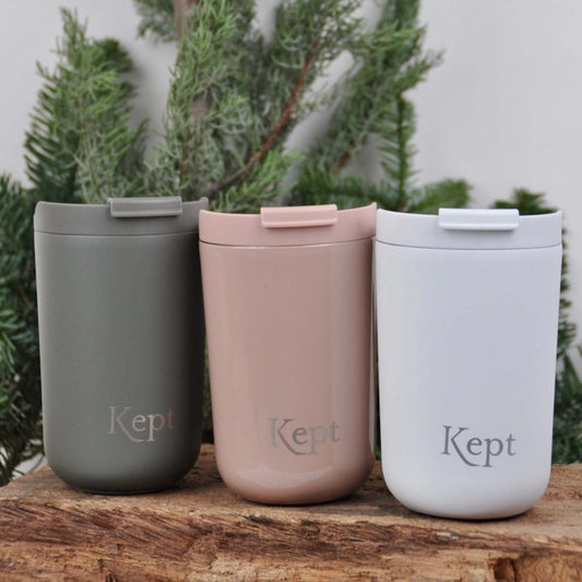Stainless Steel Reusable Travel Mug - Three Colours homeware shops bristol gift shops bristol Kept For Life