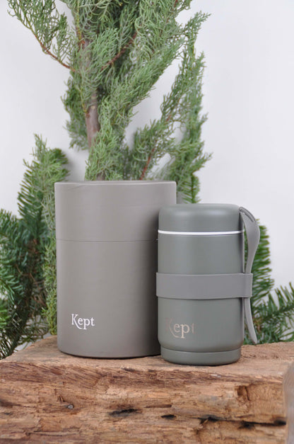 Slate Stainless Steel Reusable Food Jar - 540ml Three Colours homeware shops bristol gift shops bristol Kept For Life