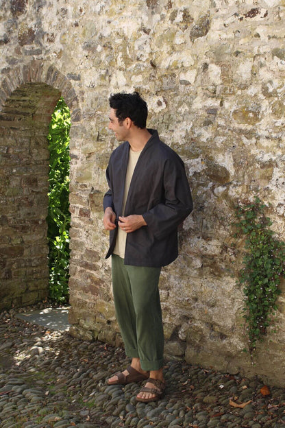 Jackets & Coats The Garden Kimono - Ripstop Cotton Slate Grey homeware shops bristol gift shops bristol Kimono My House