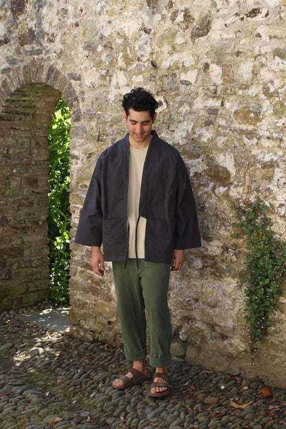 Jackets & Coats The Garden Kimono - Ripstop Cotton Slate Grey homeware shops bristol gift shops bristol Kimono My House