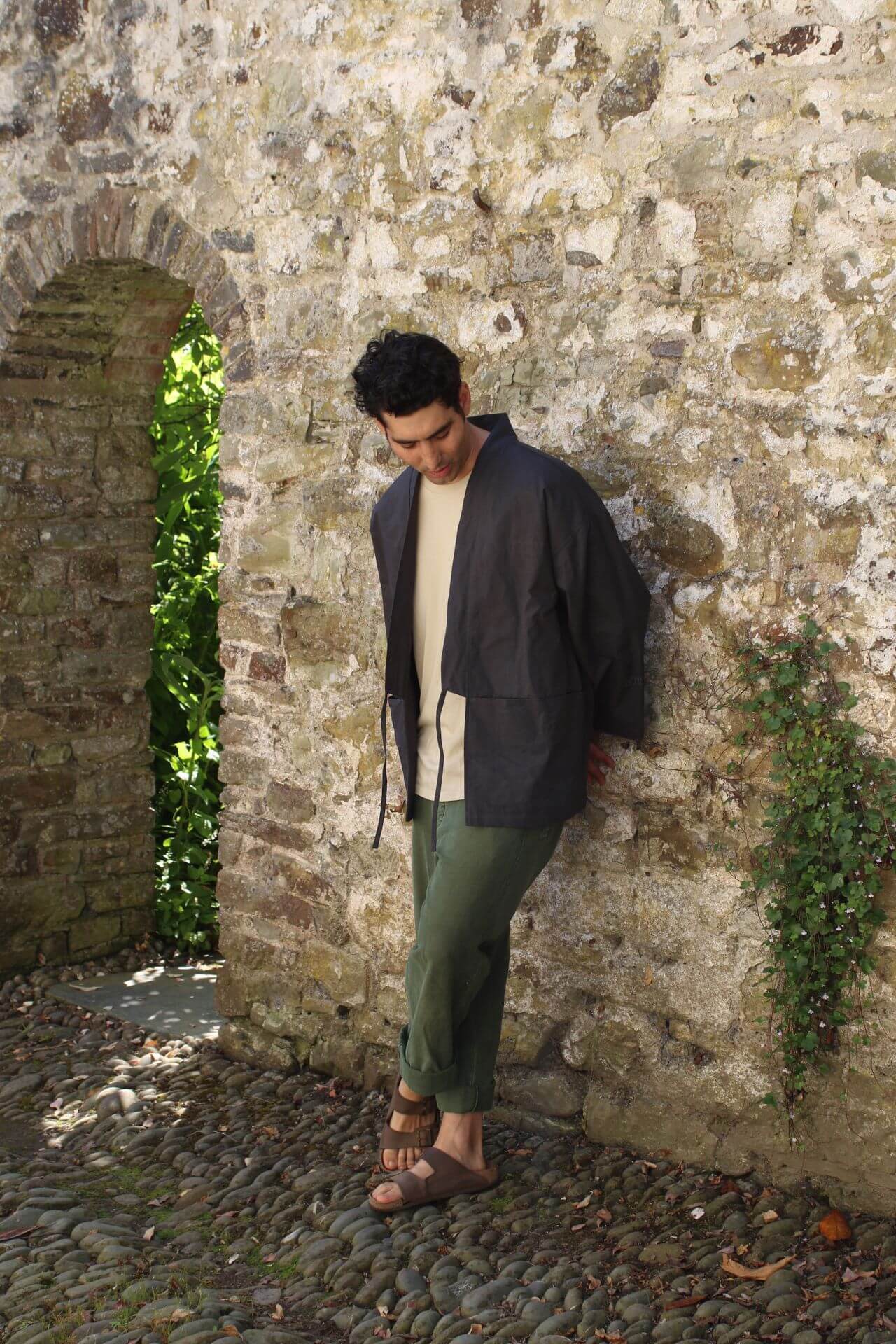 Jackets & Coats The Garden Kimono - Ripstop Cotton Slate Grey homeware shops bristol gift shops bristol Kimono My House