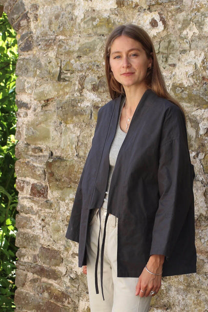 Jackets & Coats The Garden Kimono - Ripstop Cotton Slate Grey homeware shops bristol gift shops bristol Kimono My House