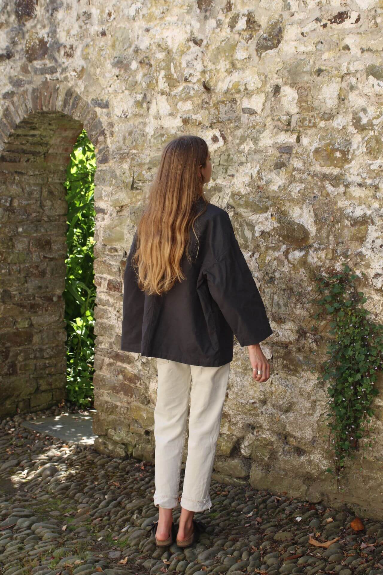 Jackets & Coats The Garden Kimono - Ripstop Cotton Slate Grey homeware shops bristol gift shops bristol Kimono My House