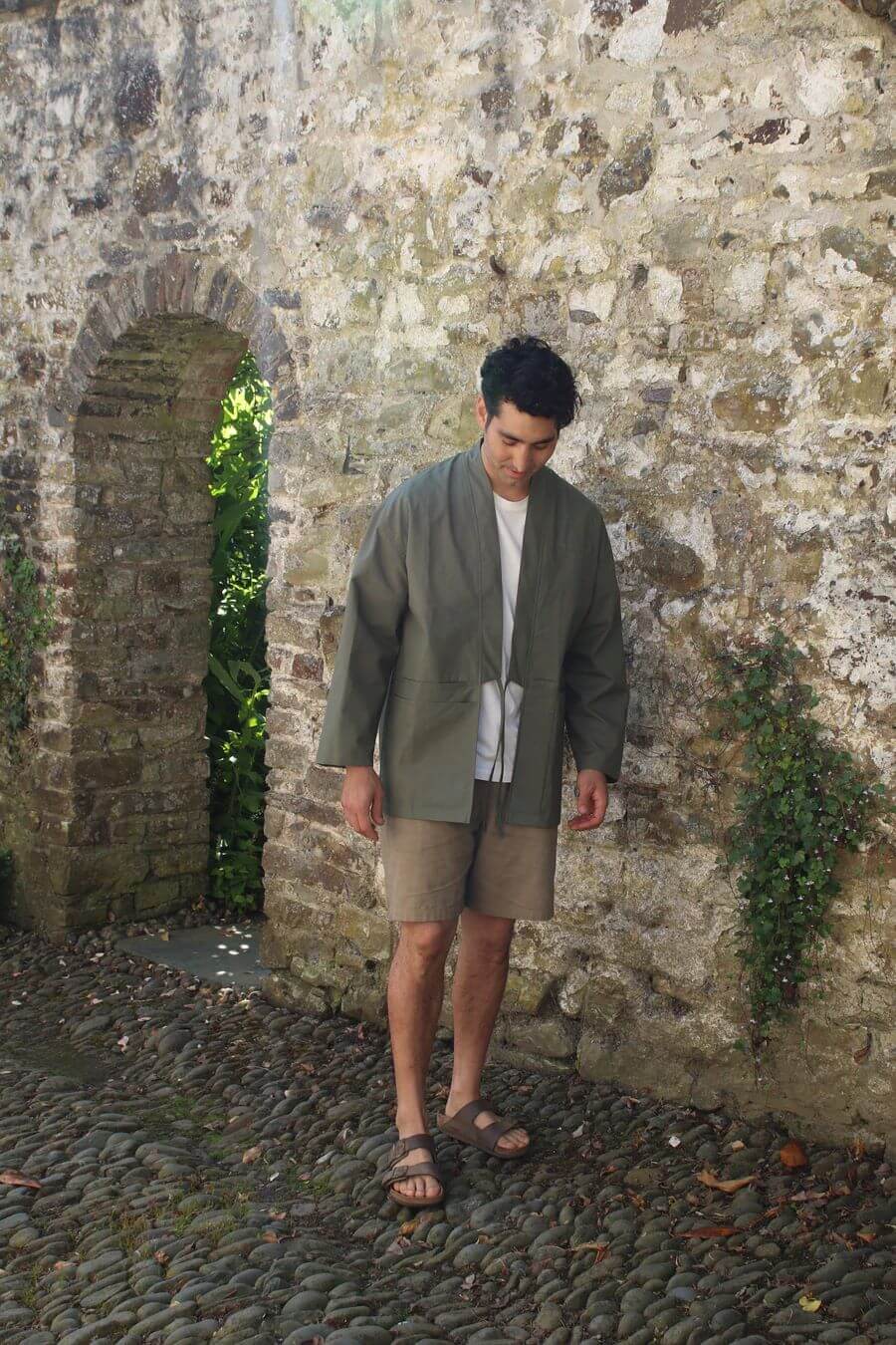 Jackets & Coats The Studio Kimono - Sage Green Crisp Cotton homeware shops bristol gift shops bristol Kimono My House