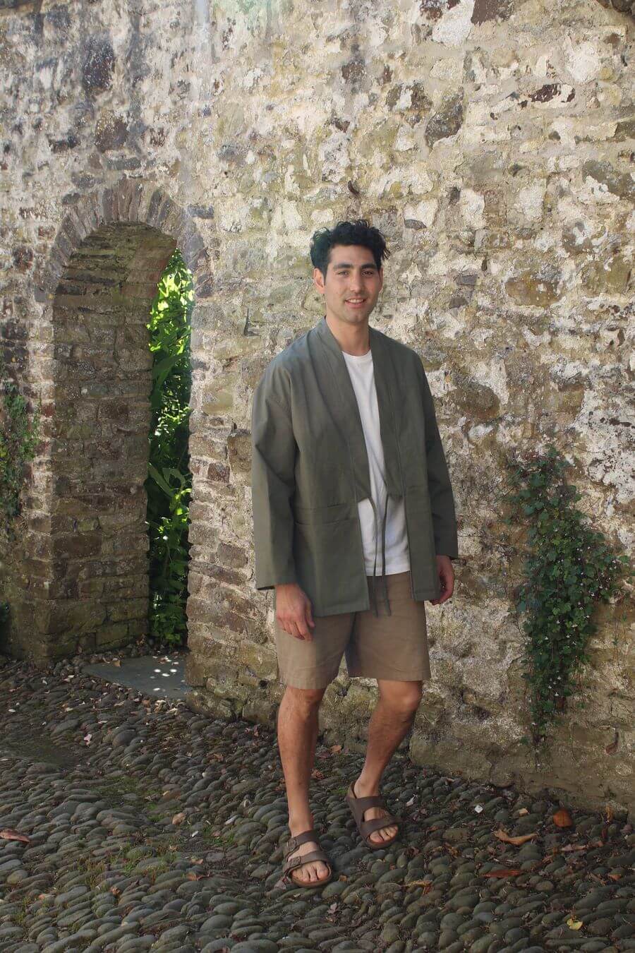 Jackets & Coats The Studio Kimono - Sage Green Crisp Cotton homeware shops bristol gift shops bristol Kimono My House