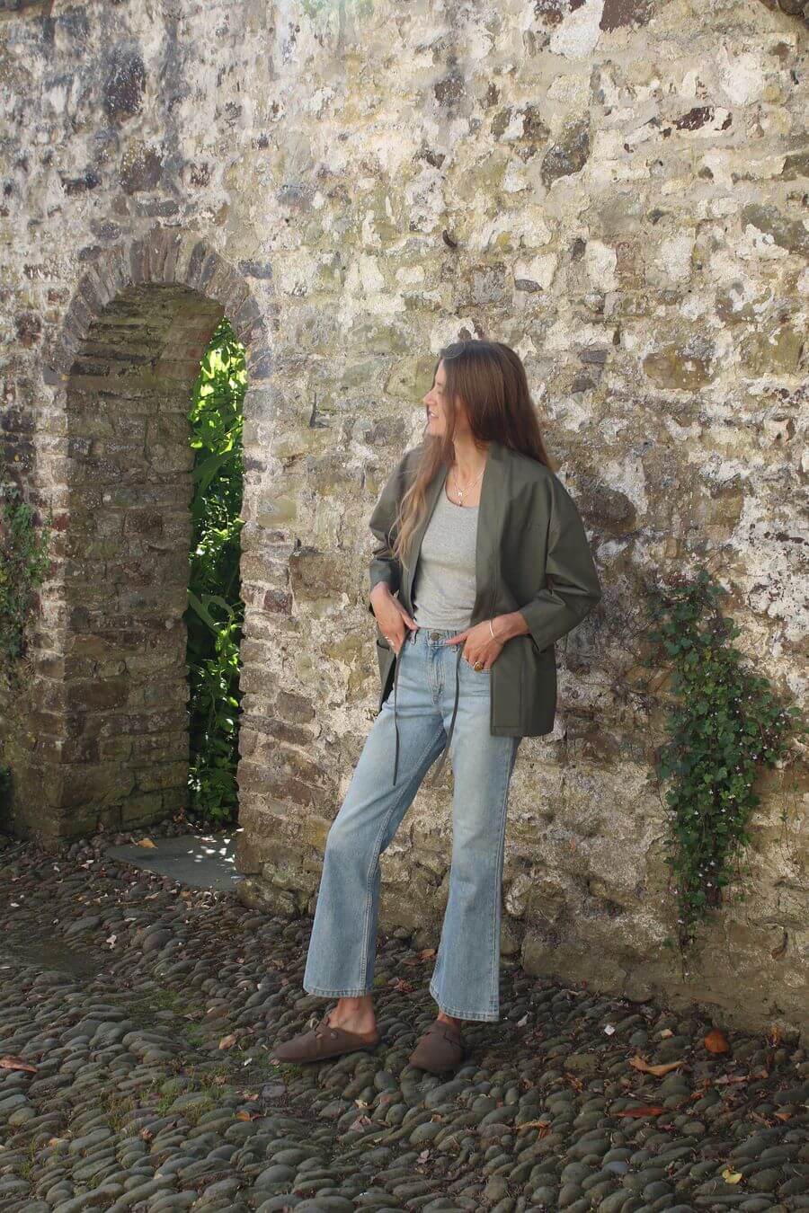 Jackets & Coats The Studio Kimono - Sage Green Crisp Cotton homeware shops bristol gift shops bristol Kimono My House