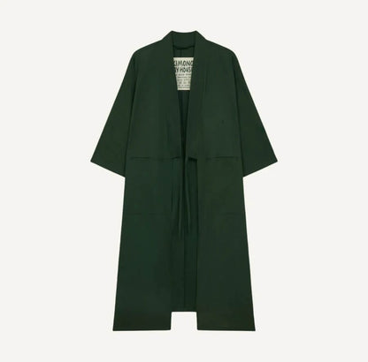 Jackets & Coats The House Kimono - Forest Green Soft Cotton homeware shops bristol gift shops bristol Kimono My House