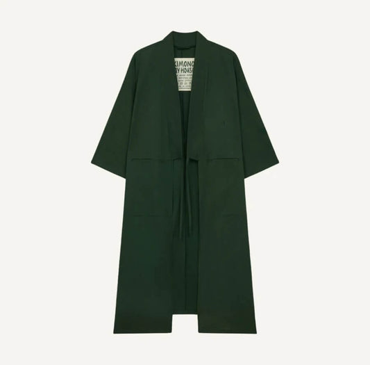 Jackets & Coats The House Kimono - Forest Green Soft Cotton homeware shops bristol gift shops bristol Kimono My House