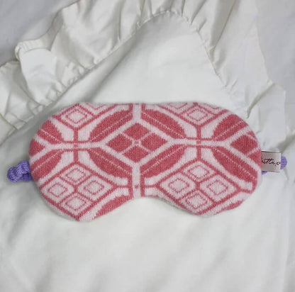 Rose Pink Luxury Knitted Eye Masks homeware shops bristol gift shops bristol Knitluxe Studio