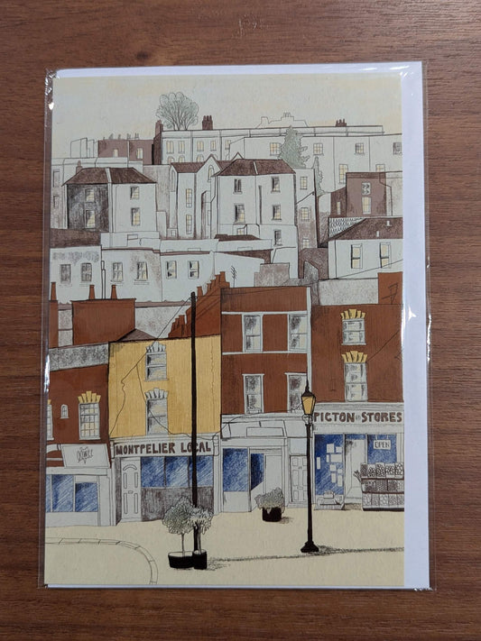 Greetings Card Card of Montpelier Greetings Cards of Bristol (various designs) homeware shops bristol gift shops bristol Laurel Molly