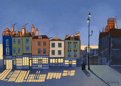 Print Digital Print of Dusk at the Christmas Steps Digital Print of Bristol Scenes A5 (various designs) homeware shops bristol gift shops bristol Laurel Molly