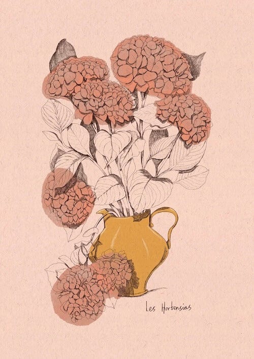 Print Digital print of Les Hortensias (pink) Digital Print of Bristol Scenes A5 (various designs) homeware shops bristol gift shops bristol Laurel Molly