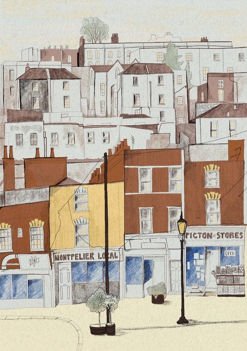 Print Giclee Print of Montpelier Giclee Print of Bristol Scenes A3 (various designs) homeware shops bristol gift shops bristol Laurel Molly