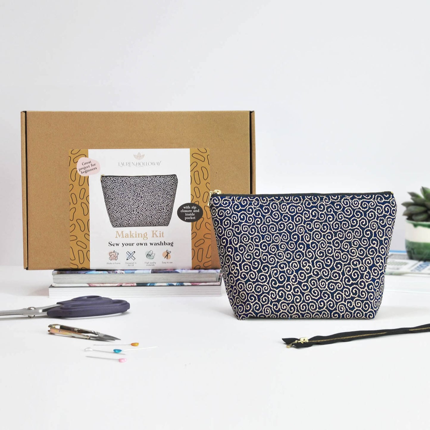 Making Kits Sew Your Own Wash Bag Making Kit homeware shops bristol gift shops bristol Lauren Holloway