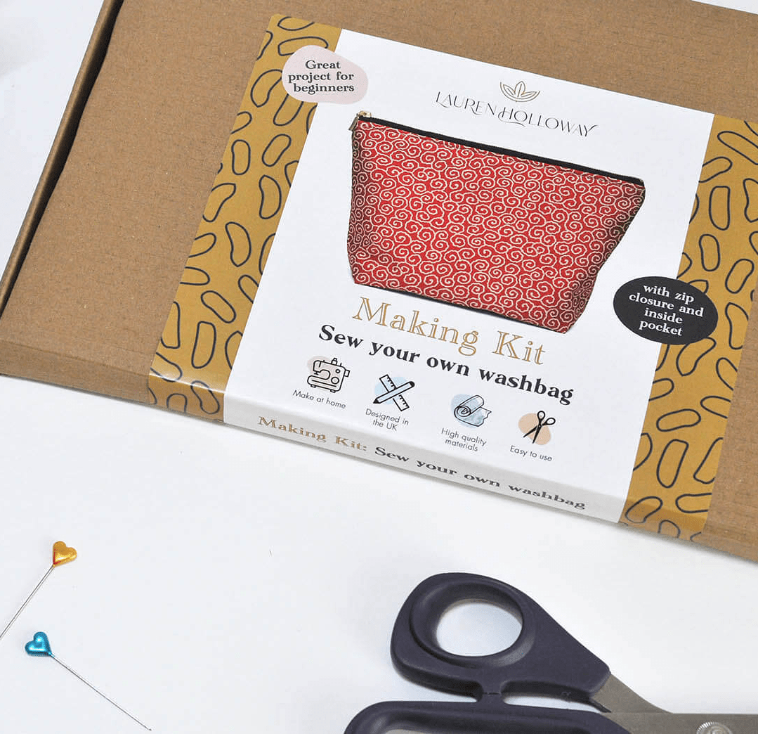Making Kits Sew Your Own Wash Bag Making Kit homeware shops bristol gift shops bristol Lauren Holloway