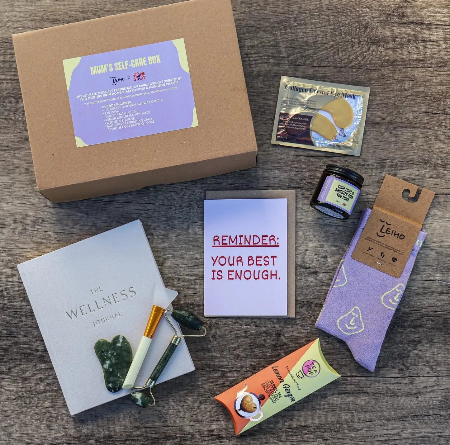 At Home Spa Inspired Self Care Gift Box homeware shops bristol gift shops bristol Leiho